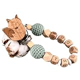 Schnullerkette mit Namen, Nuckelkette mit Namen, Schnullerkette mit Namen Fuchs