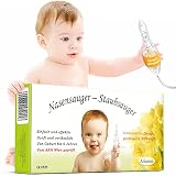 Nasensauger Baby. Das Original. Mit 2 Saugköpfen und Gratis Reinigungsbürste - klinisch getesteter Nasensauger Staubsauger - der sichere und sanfte Baby Nasensauger für jeden Staubsauger
