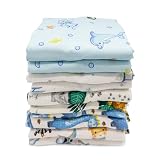 Clevere Kids Mulltücher 10er Pack | Jungs oder Mädchen | 70x80 | Oeko-TEX | Made in EU (Set Jungs Bedruckt)