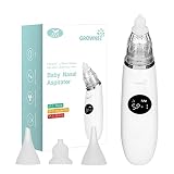 Nasensauger Baby | Nasensauger Baby Elektrisch| Nasensauger Baby Staubsauger Wiederaufladbar, Mit Mit 3 SaugstäRken Musik & Licht Beruhigender Funktion Und 3 GrößEn Silikon Tipps