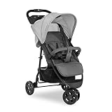 Hauck Dreirad Buggy Citi Neo 3, bis 25 kg, Einhändig Klein Zusammenklappbar, Leicht - nur 7,3 kg, mit Getränkehalter und Ablage, Liegefunktion, XL Korb, Grau