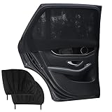 Lechin Sonnenschutz Auto Baby Universal Sonnenschutz Auto Netz Auto Sonnenschutz Baby für UV-Schutz Hitzeschutz Sonnenschutz Auto Kinder Seitenscheibe 2 Stück (L)