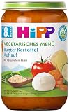 HiPP Vegetarisches Menü Bunter Kartoffel-Auflauf (6 x 220g), ab 8. Monat, mit Omega-3, mit feinen Stückchen - zum Kauenlernen, in bester Bio-Qualität