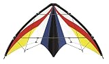 Paul Günther 1029 - Sportlenkdrachen Spirit 125 GX, Drachen für Anfänger, Segel aus reißfestem Ripstop-Polyester, robuste Fiberglasstäbe, mit Lenkspulen und Schnur, ca. 125 x 54 cm groß