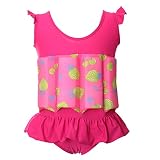 OBEEII Baby Junge Mädchen Badeanzug mit Schwimmhilfe Sonnenschutz Schwimmend Bademode mit Regulierbarem Auftrieb Schwimmkraft Schwimmanzug Sommer Badebekleidung für Kinder 12-18 Monate