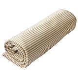 Hoppediz Premium Pucktuch aus Bio-Baumwolle - Vielseitige Kuscheldecke & Babydecke, Ideal als Schmusetuch, Erstlingsdecke & Schnuffeltuch, natur-weiß