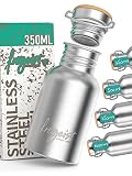 freigeist® Trinkflasche Edelstahl Kinder - Edelstahl Trinkflasche Kinder | 350ml, 100% Auslaufsicher & Spülmaschinenfest - perfekt für Kinder | Schule, Kindergarten, Kinderkrippe