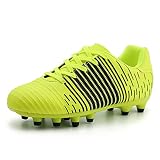 JABASIC Kinder Draussen Fußballschuhe Jungen Mädchen Sportliche Fußballschuhe (34EU,Limette)