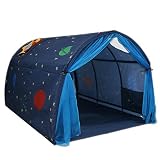 Huntfgold Kinder Tunnel Tunnelzelt Dunkelblau für Kinderbett Hochbett Etagenbett,100cm Breit