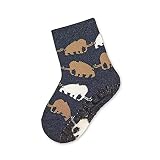 Sterntaler Baby-Jungen FLI Soft Mammut Hausschuh-Socken, Blau Mel, 18