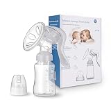 JADE KIT Handmilchpumpe - Tragbar Saugsilikon Stillen Manuelle Milchpumpe, BPA-frei
