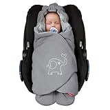 ByBoom Baby Einschlagdecke für die Übergangszeit und Sommer, Oeko-TEX 100, Universal Kuscheldecke für Babyschale, Autositz, Baby Decke für Kinderwagen, Buggy