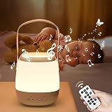 One Fire Nachtlicht Baby Stilllicht Dimmbar, White Noise Machine Mit 12 Geräuschen, 16 Farben + Auto Timer, Einschlafhilfe für Babys und Kinder