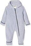 Playshoes Fleece-Overall Unisex Kinder Jumpsuit, grau/melange, 74