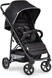 Hauck Buggy Rapid 4 bis 25 kg, Kinderbuggy Klein Zusammenklappbar, mit Liegefunktion, Höhenverstellbar, Großer Korb, Schwarz