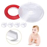 Eckenschutz, Godmorn Kantenschutz Transparent für Baby Kinder Sicherheit, Stoßschutz Baby Ecken kantenschutz aus Silikon, Extra Breiter Dicker, Geeignet für Tisch und Möbelecken (6 M + 4 Stück)