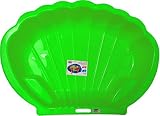 thorberg Sandbox Sandkasten Sandmuschel Muschelform groß 108x79cm XL, Für Tiere geeignet! (grün)