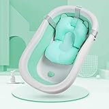 Babywannenmatte Neugeborene Kleinkind Babywannensitz mit Sicherheitsgurt Babywannenkissen Baby Rutschfest Badewanne Babywannennetz Tasche Badematte Badezimmer Wanne Bidet Schwimmbad Babywegekissen