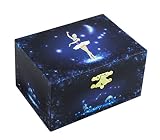 Trousselier 6250070 Schmuckkästchen für Kinder, Ballerina, Spieluhr tanzender Figur und Musik, nachtleuchtend