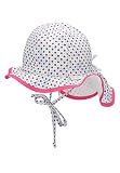 Sterntaler Mädchen Sonnenhut Blümli Hut, Weiss, 51, Weiß