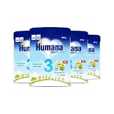 Humana PROBALANCE Folgemilch 3, ab dem 10. Monat, Babynahrung im Anschluss an das Stillen, einer Anfangsnahrung oder einer Folgemilch 2, ideal zum Zufüttern, 4 x 800 g
