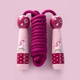 Verstellbare kinder springseil seilspringe,Springseil Kinder Verstellbare,Springseil Kinder mit Cartoon Holzgriff,Springseil kinder 4 5 6 7 jahre