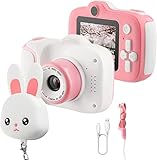 ETPARK Kinderkamera, Digital Kinder Kamera Vorne und Hinten Fotoapparat Kinder Selfie und Videokamera 2 Zoll HD-Bildschirm 1080P Kleinkind Kamera für 3-12 Jahre Mädchen Geschenke.