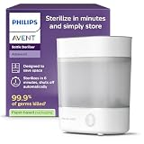 Philips Avent Sterilisator-Geschenkset – Elektrischer Dampfsterilisator mit Flasche und Saugerbürste, SCF291/00