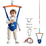FUNLIO Baby Türhopser mit Deckenhaken für 6–24 Monate, Baby Hüpfschaukel für Drinnen und Draußen, Kleinkind Türhopser mit Verstellbarer Kette, einfach zu Montieren und Aufzubewahren