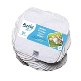 Cheeky Wipes - Babytücher aus Baumwolle, weiß, 25 Stück - 15 x 15 cm