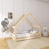Need Sleep Hausbett Bodenbett 80x160 cm mit Rausfallschutz Symmetrisch