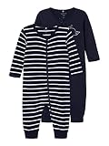 NAME IT Child Schlafanzug 2er-Pack Reißverschluss 74Dark Sapphire