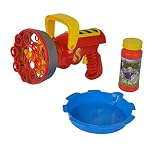 Simba 109252121 - Feuerwehrmann Sam Seifenblasen Kanone, 120 ml Lauge, 21cm