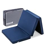 hauck Faltmatratze für Kinderreisebetten mit Tragetasche 120x60x5 cm, Klein Zusammenklappbar, Kompatibel mit Dream N Play Plus, Sleep N Play Go Plus, Play N Relax Center (Sleeper, Navy)
