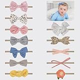 Baby Stirnbänder Kinder Haarband 12 Stück Mode Haarschmuck Headband Hairband Neugeborene Dekoration Babyschmuck für Kleinkind und Baby Mädchen
