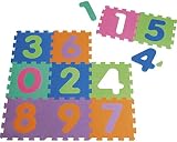 Playshoes Unisex Baby EVA-Puzzlematten 10-teilig 308744, 900 - Mehrfarbig, 10 Teile (1er Pack)