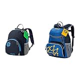 Jack Wolfskin Buttercup Unisex - Kinder Rucksack, Night Blue, 28.5 x 23.5 x 7 cm, 4.50 Liter & Little Joe Kinderrucksack, kleiner Tagesrucksack für den Kindergarten, Wanderrucksack