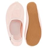 Siegertreppchen Gymnastikschuhe Stoff (Größe 25) Rosa Turnschläppchen für Mädchen & Jungen - Ballettschuhe atmungsaktiv & rutschfest – Schläppchen – Ballerinas