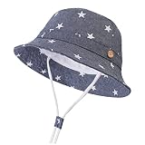 DRESHOW Unisex Baby Kleinkinder Sonnenhut Kappe Mütze Fischerhut Strandhut Kinder Baby Stern Sommerhut UV Schutz UPF 50+