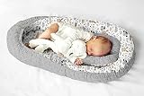 Multifunktionale Kuschelnest Babynest Kokon für Babys und Säuglinge, Nestchen, Reisebett, 100% Baumwolle, antiallergisch