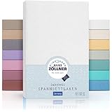 Julius Zöllner 8320113100- Spannbetttuch Jersey für das Kinderbett, Größe: 60x120 / 70x140 cm, Farbe: weiß, 1er Pack