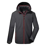 Killtec Jungen Ksw 162 Bys Jckt Skijacke Funktionsjacke mit Kapuze und Schneefang, anthrazit, 164 EU
