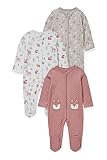 C&A Baby Mädchen Onesie Multipack Regular Fit Verziert|Bedruckt dunkelrosa 86