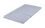 Bambini klappbare Reisebettmatratze Reisematratze 120x60 cm Sterne grau | 086604
