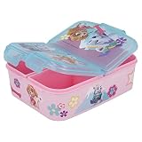 Paw Patrol - Skye Everest | Kinder Sandwich Box mit 3 Fächern - Snack Halter - Dekorierte Lunch Box