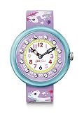 Flik Flak Mädchenuhr Datum Quarz mit Stoffarmband – FBNP033