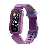 Smartwatch Kinder Fitness Tracker Kinder Smartwatch mit Call Reminder, Information Push, 16 Sport Modes, Health Monitoring Pulsuhr Sportuhr Fitness Uhr Armband Fitnessuhr Kinder IP68 (Violett A)