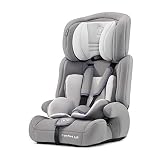 Kinderkraft Kinderautositz COMFORT UP, Autokindersitz, Autositz, Kindersitz, Gruppe 1/2/3 9-36kg, 5-Punkt-Sicherheitsgurt, Einstellbare Kopfstütze, ECE R44/04, Grau