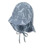 Sterntaler Baby - Jungen Pet met klep M. nekbescherming 1612130 Winter Hut, Blau, 43 EU