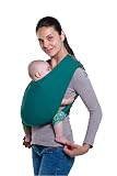 AMAZONAS Babytrage CarryBaby Petrol Bauchtrage 2 Schlaufen stressfrei ohne Knoten 4 Monate - 3 Jahre bis 15 kg